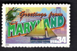 1938303867 2002 SCOTT 3580 (XX) POSTFRIS MINT NEVER HINGED  -  GREETINGS FROM AMERICA - MARYLAND - Unused Stamps