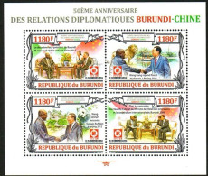 Burundi 2013 President Of Burundi Visits China On The 50th Anniversary Of The Establishment Of Diplomatic Relations With - Unused Stamps