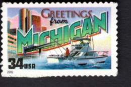 1938304068 2002 SCOTT 3582 (XX) POSTFRIS MINT NEVER HINGED  -  GREETINGS FROM AMERICA - MICHIGAN - Unused Stamps