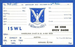 QSL Card - AUSTRIA, HANDELSKAI, WIEN  ( 2 Scans ) - Radio Amateur