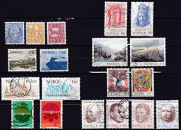 NO088 – NORVEGE - NORWAY – 1974 – FULL YEAR SET – Y&T # 632/50 USED 16,75 € - Used Stamps