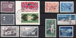 NO078 – NORVEGE - NORWAY – 1965 – FULL YEAR SET – Y&T # 480/90 USED 14,30 € - Oblitérés