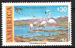 Chili - MNH ** - 1990 -  Chilean Flamingo  -  Phoenicopterus Chilensis - Fenicotteri