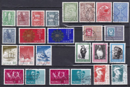 NO086 – NORVEGE - NORWAY – 1972 – FULL YEAR SET – Y&T # 589/613 USED 25 € - Used Stamps