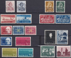 NO076 – NORVEGE - NORWAY – 1963 – FULL YEAR SET – Y&T # 450/68 USED 22,50 € - Gebraucht