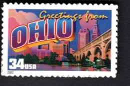 1938316065 2002 SCOTT 3595 (XX) POSTFRIS MINT NEVER HINGED  -  GREETINGS FROM AMERICA - OHIO - Ungebraucht