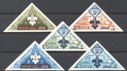 Quatar 1966, Scout, 5val IMPERFORATED - Qatar