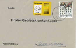 6511 Zams > Tiroler GKK Landeck Nachentgelt - Oberösterreich Steyr - Cartas & Documentos