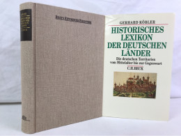 Historisches Lexikon Der Deutschen Länder : Die Deutschen Territorien Und Reichsunmittelbaren Geschlechter Vom - Lexika