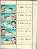 Quatar 1966, Space, Astronauts, 5val - Qatar