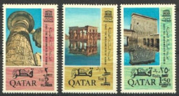 Quatar 1966, UNESCO, 3val IMPERFORATED - Qatar
