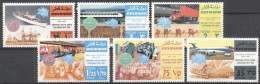 Quatar 1974, UPU, 6val Trains, Plane, Truck, 6val - Qatar