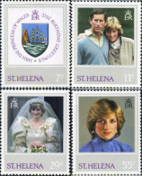 360595 MNH SANTA ELENA 1982 PRINCESA DIANA DE GALES - Saint Helena Island