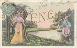 FÊTES ET VOEUX - Vive La Saint René - Deux Femmes Dans La Nature - Carte Postale Ancienne - Otros & Sin Clasificación