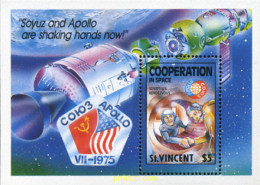 360135 MNH SAN VICENTE 1989 COOPERACION INTERNACIONAL EN EL ESPACIO - St.Vincent (1979-...)