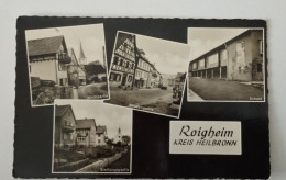 Roigheim, Kr. Heilbronn, Schule & Strassenansicht, 1960 - Heilbronn