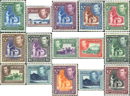 360050 HINGED SAN VICENTE 1938 JORGE VI - St.Vincent (...-1979)