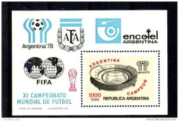 Argentina - Foglietto Nuovo - New-mint Stamps Sheet (Calcio - Soccer - Campionato Del Mondo 1978 - World Cup) - Blocchi & Foglietti