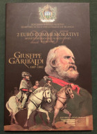 SAN MARINO 2007 COINCARD 2 EURO COMMEMORATIVE GIUSEPPE GARIBALDI - San Marino