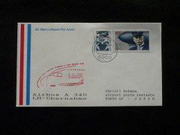 Lettre Premier Vol First Flight Cover Frankfurt --> Tokyo Japan Airbus A340 Lufthansa 1993 - Erst- U. Sonderflugbriefe