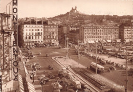Marseille * Un Coin Du Quai Des Belges Et Notre Dame De La Garde * Bus Autobus - Canebière, Stadtzentrum