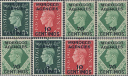 654703 HINGED MARRUECOS Oficina Inglesa 1937 SELLOS DE GRAN BRETAÑA DEL 1937, SOBRECARGADOS - Bureaux Au Maroc / Tanger (...-1958)