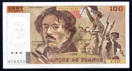 RC 26679 FRANCE 100f DELACROIX BILLET ÉMIS EN 1990 ALPHABET F.157 TB - 100 F 1978-1995 ''Delacroix''