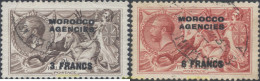 654725 USED MARRUECOS Agencia Britanica 1918 SELLOS DE GRAN BRETAÑA DEL 1912, SOBRECARGADOS -ZONA FRANCESA- - Morocco Agencies / Tangier (...-1958)