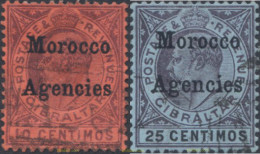 654652 USED MARRUECOS Oficina Inglesa 1903 SELLOS DE GIBRALTAR SOBRECARGADOS -MOROCCO AGENCIES- - Morocco Agencies / Tangier (...-1958)