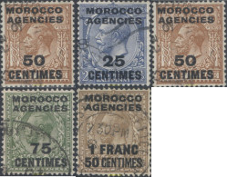 654731 USED MARRUECOS Agencia Britanica 1925 SELLOS DE GRAN BRETAÑA DE 1924 SOBRECARGADOS -ZONA FRANCESA- - Morocco Agencies / Tangier (...-1958)