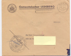 Omslag Enveloppe - Gemeentebestuur Ledeberg - Stempel Gent 1961 - Omslagen