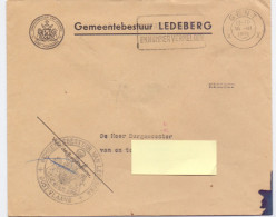 Omslag Enveloppe - Gemeentebestuur Ledeberg - Stempel Gent 1961 - Enveloppes