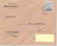 Omslag Enveloppe - Gemeentebestuur Moerkerke - Stempel 1967 - Covers