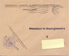 Omslag Enveloppe - Gemeentebestuur Monceau Sur Sambre - Covers