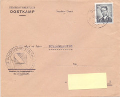 Omslag Enveloppe - Gemeentebestuur Oostkamp - 1963 - Briefe