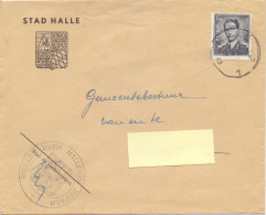 Omslag Enveloppe - Stad Halle - 1960 - Briefe