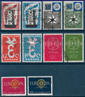 Netherlands 1956, 1957, 1958, 1959 & 1960, Europa CEPT - Lot Of 5 Sets (10 Stamps) Used - Colecciones