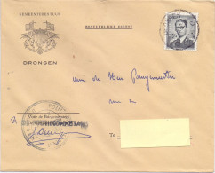 Omslag Enveloppe - Gemeentebestuur Drongen 1962 - Enveloppes