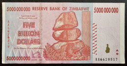 ZIMBABWE- 5 BILLION DOLLARS 2008. - Simbabwe