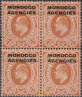 654801 MNH MARRUECOS Agencia Britanica 1912 SELLOS DE GRAN BRETAÑA DEL 1909, SOBRECARGADOS - Bureaux Au Maroc / Tanger (...-1958)