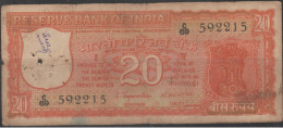 India 20 Rupees - OLD Note With Signature S.Jagannarhan (1970-75)  Used/ - Inde