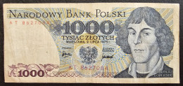 POLAND- 1000 ZLOTYCH 1975. - Polonia