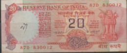 India 20 Rupees - OLD Note With Signature K.R.Puri (1975-77)  Used - Inde