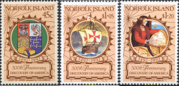 274287 MNH NORFOLK 1992 500 ANIVERSARIO DEL DESCUBRIMIENTO DE AMERICA POR CRISTOBAL COLON - Norfolk Island