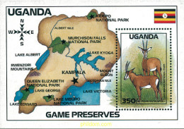 73734 MNH UGANDA 1988 PARQUES NACIONALES - Ouganda (1962-...)