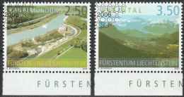 FL 2006 // 1403/1404 O Freimarken, Liechtenstein Von Oben - Gebruikt