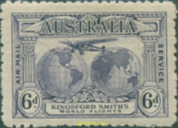 294301 HINGED AUSTRALIA 1931 VUELOS TRANSOCEANICOS DE SIR CHARLES KINGSFORD SMITH - Ungebraucht