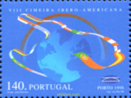 354116 MNH PORTUGAL 1998 8 CUMBRE IBERO-AMERICANA DE JEFES DE ESTADO Y DE GOBIERNO EN OPORTO - Sonstige & Ohne Zuordnung