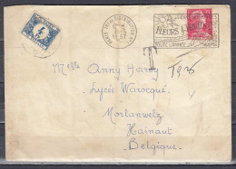 Brief Van Paris Tri Et Distribution N°1 Naar Morlanwelz - Storia Postale