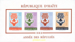 151085 MNH HAITI 1962 AÑO MUNDIAL DE LOS REFUGIADOS - Haïti